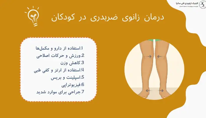 راه های درمان زانوی ضربدری در کودکان